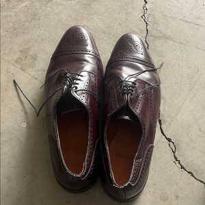 Allen Edmonds Dark Burgundy Oxfords